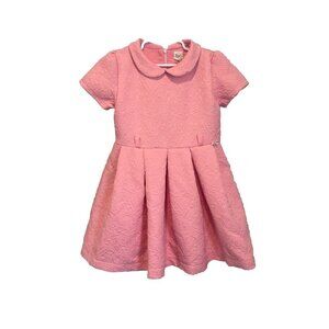 Lilax Lovely Design Dress Size 6 Pink Collared Pleated Fancy Occasion Boutique